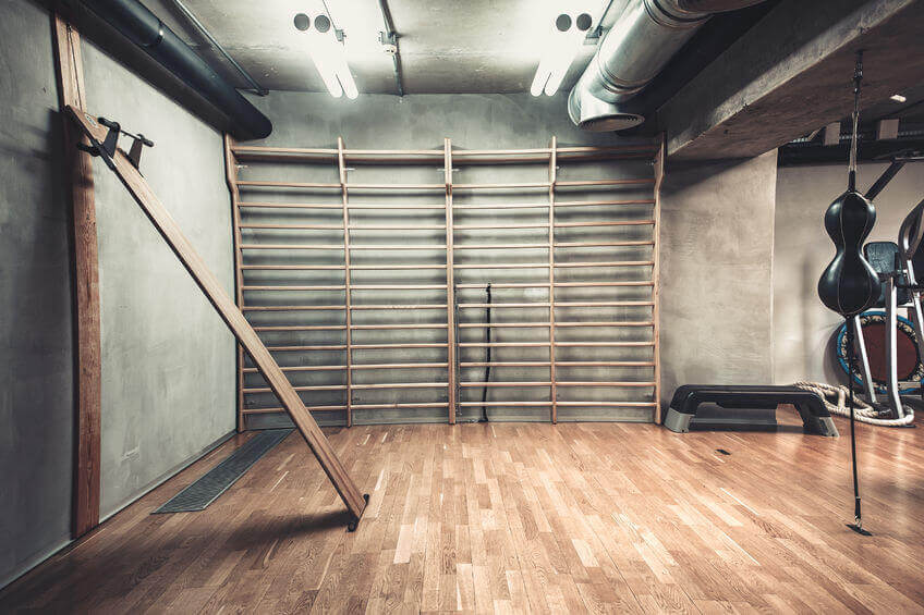 Спортзал в частном доме, квартиры.